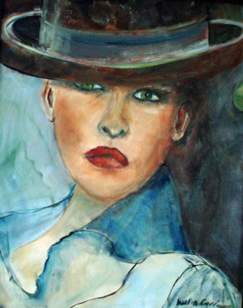 She - painting by Karin Corrigan